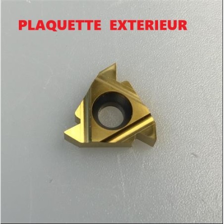 plaquette carbure outil de tour à fileter extérieur ou intérieur