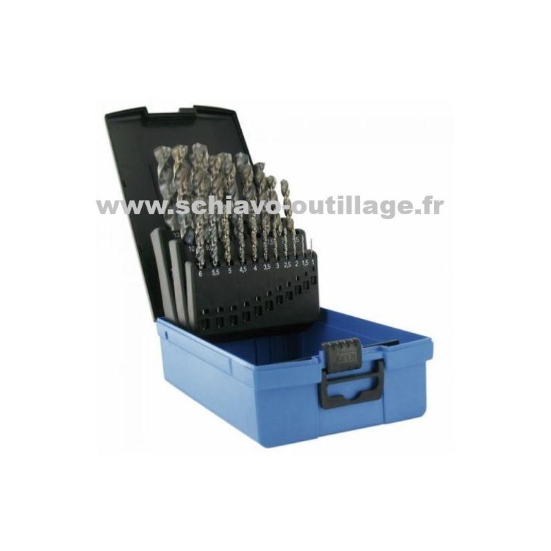 coffret de 25 forets HSS COBALT Co5