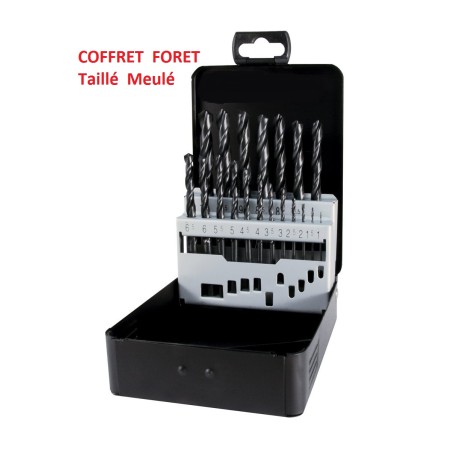 Coffret de foret Taillé Meulé